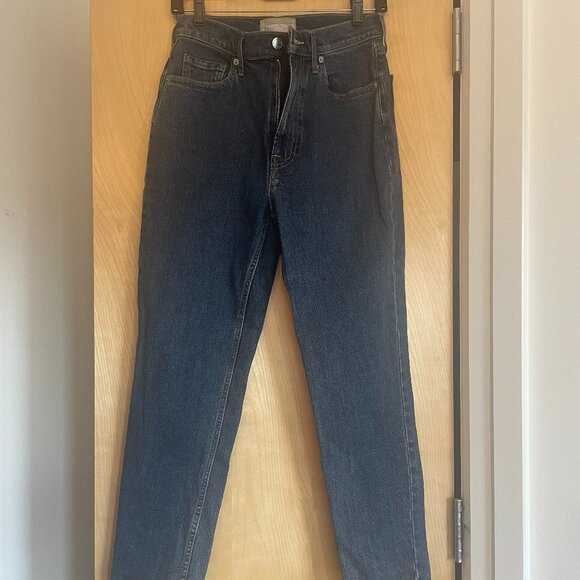 Everlane Original Cheeky Jean - Crop - Washed Midnight (27) - Picture 4 of 7